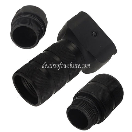 Airsoft Website Aluminium Troy Stil Modular Combat Vertikaler Griff Geeignet für 20mm Picatinny Schiene Schwarz