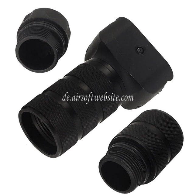 Airsoft Website Aluminium Troy Stil Modular Combat Vertikaler Griff Geeignet für 20mm Picatinny Schiene Schwarz