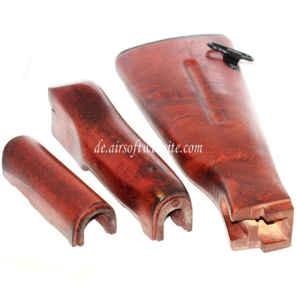 APS Handschutz und Schaftholz Kit Geeignet für APS Matrix D-Boys CYMA Golden Eagle JG Tokyo Marui AK74 Serie AEG Gewehre Airsoft
