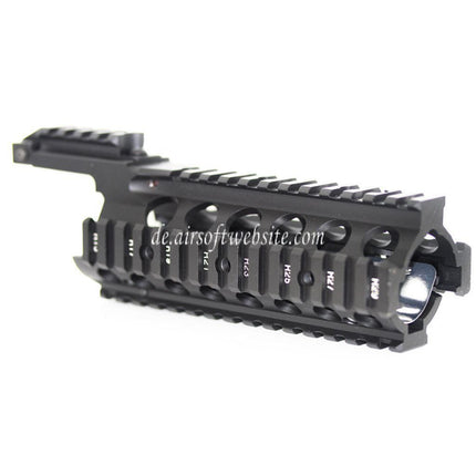 Airsoft Website 210mm CNC Aluminum RAS Keymod Handschutz Schienen System Geeignet für Tokyo Marui WA M4 M16 Serie Gewehre Schwarz