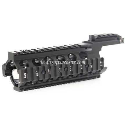 Airsoft Website 210mm CNC Aluminum RAS Keymod Handschutz Schienen System Geeignet für Tokyo Marui WA M4 M16 Serie Gewehre Schwarz