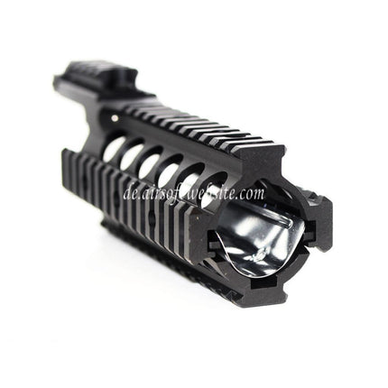 Airsoft Website 210mm CNC Aluminum RAS Keymod Handschutz Schienen System Geeignet für Tokyo Marui WA M4 M16 Serie Gewehre Schwarz