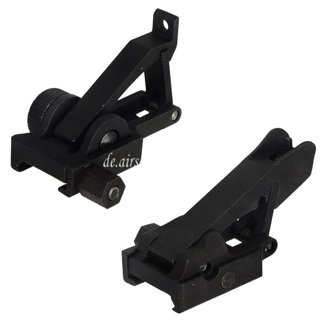 Airsoft Website Metall Mangone Hochklappen Korn Kimme Geeignet für 20mm Picatinny Schiene Gewehre