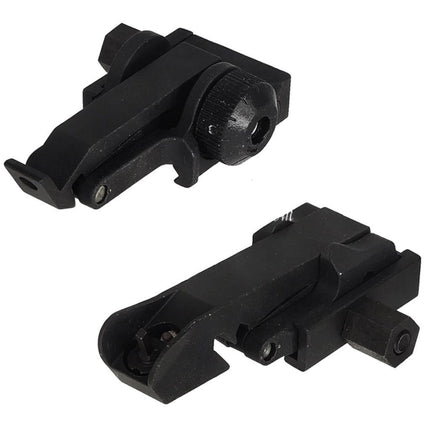 Airsoft Website Metall Mangone Hochklappen Korn Kimme Geeignet für 20mm Picatinny Schiene Gewehre