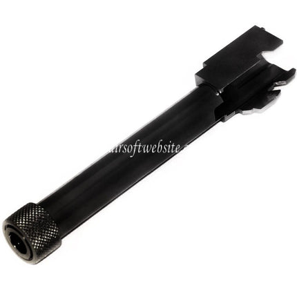 5KU CNC Aluminum Außen Lauf Typ 1 mit -14mm CCW Gewindeabdeckung gegen den Uhrzeigersinn Geeignet für Tokyo Marui G17 GBB Pistolen Airsoft