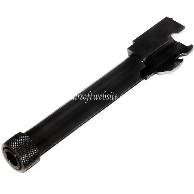 5KU CNC Aluminum Außen Lauf Typ 1 mit -14mm CCW Gewindeabdeckung gegen den Uhrzeigersinn Geeignet für Tokyo Marui G17 GBB Pistolen Airsoft