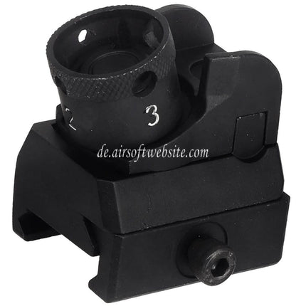 Airsoft Website Metall HK416 Combat Kimme Geeignet für 20mm Picatinny Schiene Gewehre