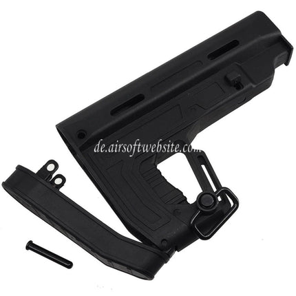 APS Poly Fiber RS1 Typ 1 Gewehrschaft Geeignet für M4 M16 Serie AEG Gewehre Airsoft Schwarz