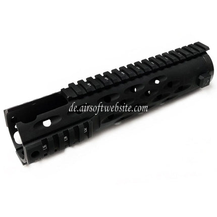 5KU 236mm TJ Competition Serie Handschutz Schienen System (Carbine CUTOUT) Geeignet für Tokyo Marui M4 M16 AEG Gewehre Airsoft Schwarz