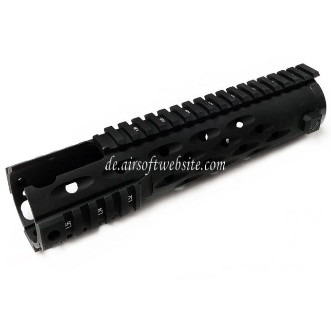 5KU 236mm TJ Competition Serie Handschutz Schienen System (Carbine CUTOUT) Geeignet für Tokyo Marui M4 M16 AEG Gewehre Airsoft Schwarz