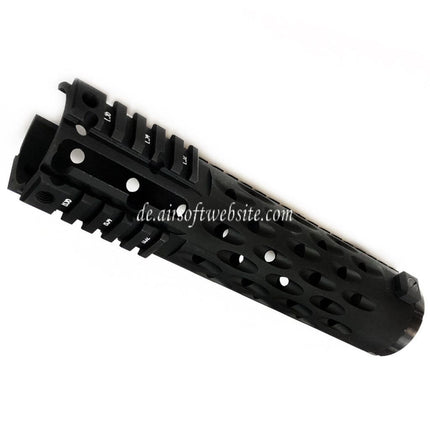 5KU 236mm TJ Competition Serie Handschutz Schienen System (Carbine CUTOUT) Geeignet für Tokyo Marui M4 M16 AEG Gewehre Airsoft Schwarz