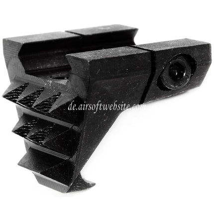 5KU Metall Schlag Handstopper mit hinterem Haken Geeignet für jede 20mm Picatinny Schiene Schwarz