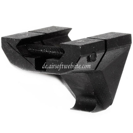 5KU Metall Schlag Handstopper mit hinterem Haken Geeignet für jede 20mm Picatinny Schiene Schwarz