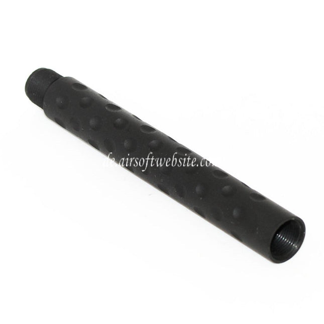 5KU Aluminium PDW Stil Verlängerung Außenlauf -14mm CCW Gegen den Uhrzeigersinn Schwarz