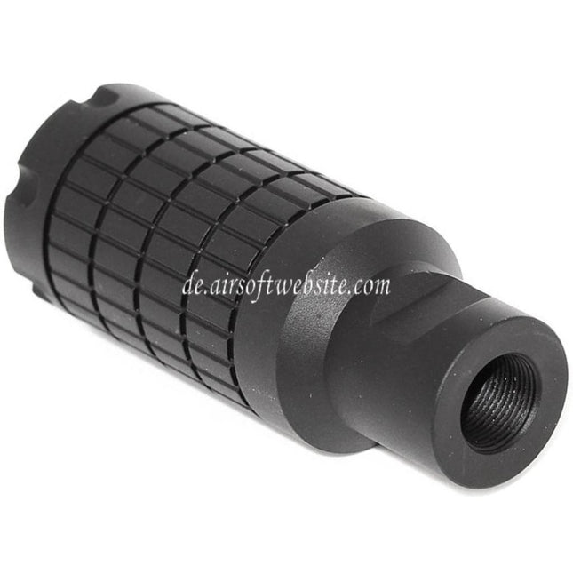 5KU 5KU Linear Compensator Mündungsfeuerdämpfer GEN-II Geeignet für -14mm CCW Gegen den Uhrzeigersinn Lauf Gewehre Airsoft Schwarz
