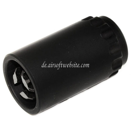 5KU 7.62 Taper Mount Flash Comp und Blast Shield Mündungsfeuerdämpfer Geeignet für -14mm CCW Gegen den Uhrzeigersinn Lauf Gewehre Airsoft Schwarz