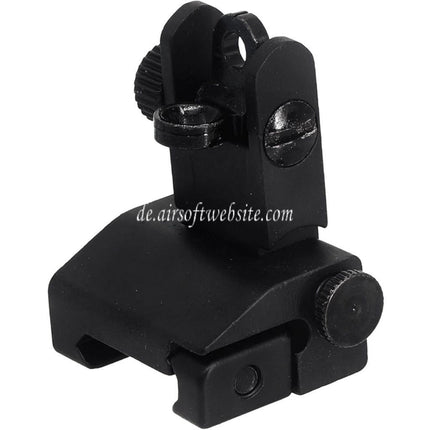 Airsoft Website Metall Legierung Hochklappen Kimme Geeignet für 20mm Picatinny Schiene Gewehre