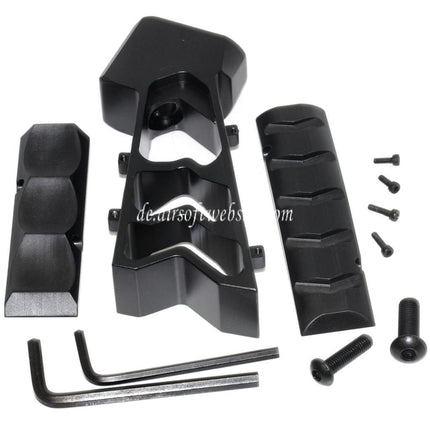 5KU CNC Aluminum MOD Griff Geeignet für WE VFC GHK Tokyo Marui WA M4 Serie GBB Gewehre Airsoft Schwarz