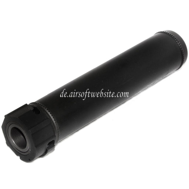 5KU 193mm SOCOM556 AR QD Schalldämpfer A mit Mündungsfeuerdämpfer Geeignet für -14mm CCW Gegen den Uhrzeigersinn Lauf Gewehre Airsoft Schwarz