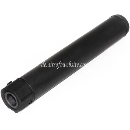 5KU 249mm SOCOM762 SS QD Schalldämpfer A mit Mündungsfeuerdämpfer Geeignet für -14mm CCW Gegen den Uhrzeigersinn Lauf Gewehre Airsoft Schwarz