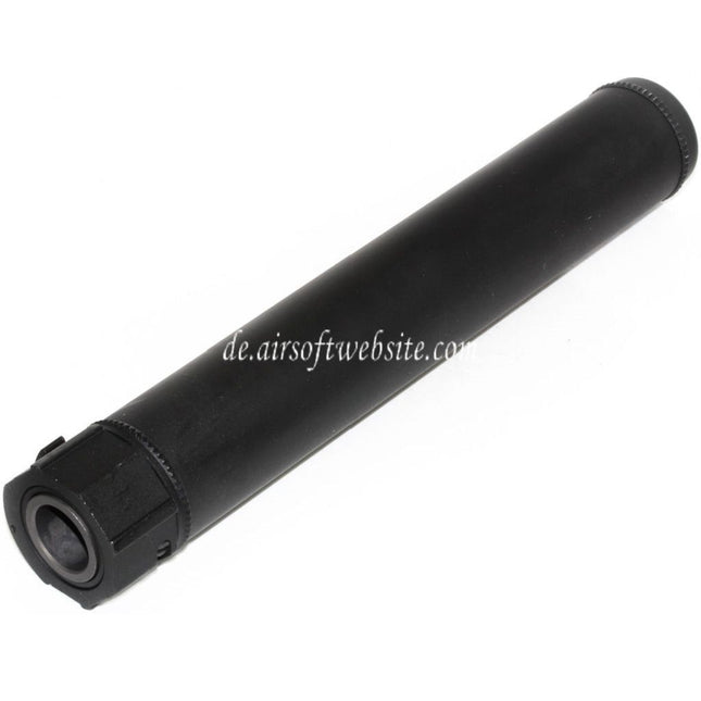 5KU 249mm SOCOM762 SS QD Schalldämpfer A mit Mündungsfeuerdämpfer Geeignet für -14mm CCW Gegen den Uhrzeigersinn Lauf Gewehre Airsoft Schwarz