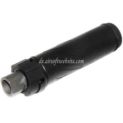 5KU 153mm/173mm SOCOM556 RC QD Schalldämpfer mit Mündungsfeuerdämpfer Geeignet für -14mm CCW Gegen den Uhrzeigersinn Lauf Gewehre Airsoft Schwarz