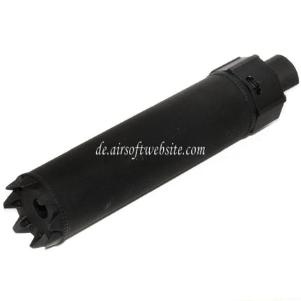5KU 170mm/191mm SOCOM MG Monster QD Schalldämpfer mit Mündungsfeuerdämpfer Geeignet für -14mm CCW Gegen den Uhrzeigersinn Lauf Gewehre Airsoft Schwarz