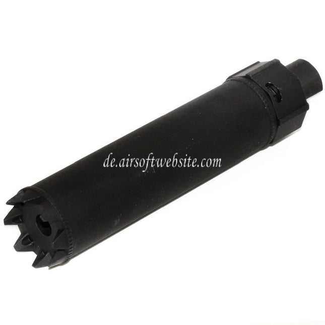 5KU 170mm/191mm SOCOM MG Monster QD Schalldämpfer mit Mündungsfeuerdämpfer Geeignet für -14mm CCW Gegen den Uhrzeigersinn Lauf Gewehre Airsoft Schwarz