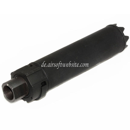 5KU 170mm/191mm SOCOM MG Monster QD Schalldämpfer mit Mündungsfeuerdämpfer Geeignet für -14mm CCW Gegen den Uhrzeigersinn Lauf Gewehre Airsoft Schwarz