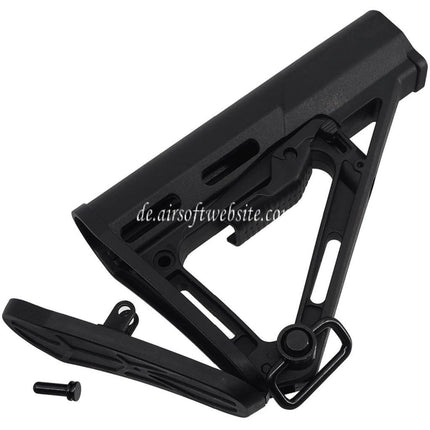 APS RS-3 Einziehbar Schaft geeignet für M4 M16 Serie AEG Gewehre Airsoft Schwarz