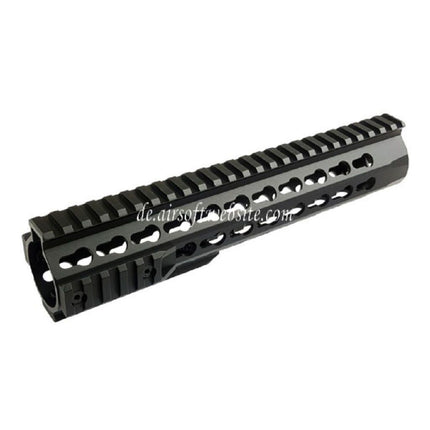 CYMA Aluminum 10 Zoll 255mm Keymod Handschutz Schienen System Geeignet für Tokyo Marui APS CYMA M4 M16 Serie AEG Gewehre Airsoft Schwarz