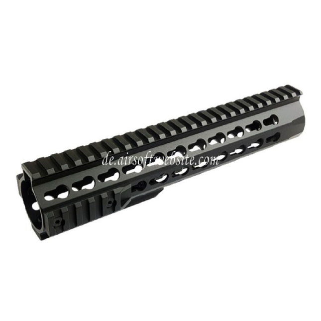 CYMA Aluminum 10 Zoll 255mm Keymod Handschutz Schienen System Geeignet für Tokyo Marui APS CYMA M4 M16 Serie AEG Gewehre Airsoft Schwarz