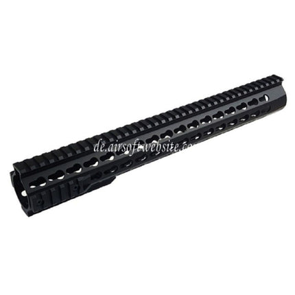 CYMA Aluminum URX4 14.5 Zoll 380mm Keymod Handschutz Schienen System Geeignet für Tokyo Marui APS CYMA M4 M16 Serie AEG Gewehre Airsoft Schwarz