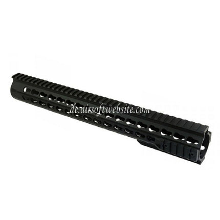 CYMA Aluminum URX4 14.5 Zoll 380mm Keymod Handschutz Schienen System Geeignet für Tokyo Marui APS CYMA M4 M16 Serie AEG Gewehre Airsoft Schwarz