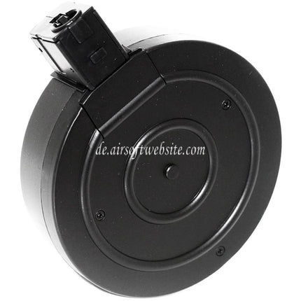 AIRSOFT WEBSITE 370rd Trommelmagazin Geeignet für WELL R2 Tokyo Marui Vz61 SCORPION Serie SMG Gewehre Schwarz