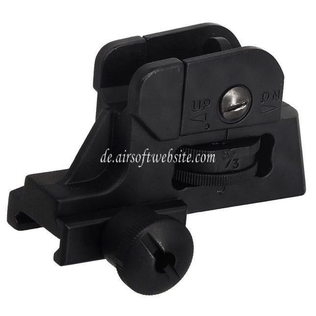 Airsoft Website Metall Legierung CQB LMT Rear Sight Geeignet für 20mm Picatinny Schiene Gewehre