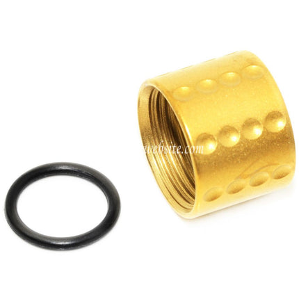 5KU Spots Knurled Laufgewinde Schutzabdeckung -14mm CCW gegen den Uhrzeigersinn Geeignet für Tokyo Marui G17 GBB Pistolen Airsoft