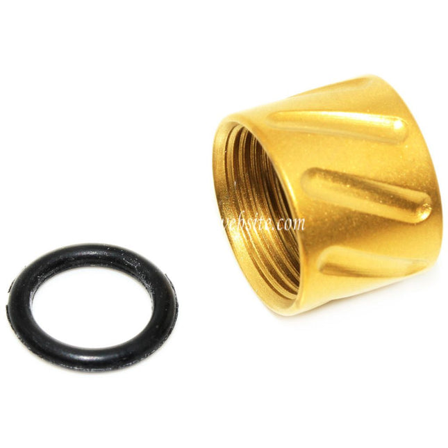 5KU Diagonals Knurled Laufgewinde Schutzabdeckung -14mm CCW gegen den Uhrzeigersinn Geeignet für Tokyo Marui G17 GBB Pistolen Airsoft