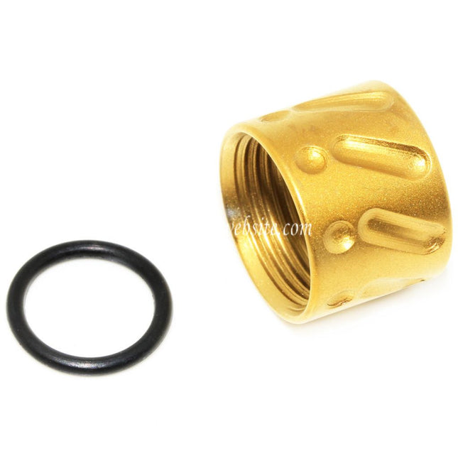 5KU Knurled Laufgewinde Schutzabdeckung -14mm CCW gegen den Uhrzeigersinn Geeignet für Tokyo Marui G17 GBB Pistolen Airsoft