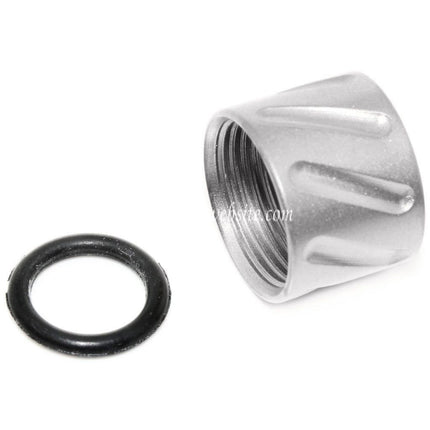 5KU Diagonals Knurled Laufgewinde Schutzabdeckung -14mm CCW gegen den Uhrzeigersinn Geeignet für Tokyo Marui G17 GBB Pistolen Airsoft