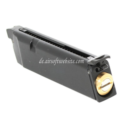 APS 23rd Doppelte Leistung Co2 Magazin Geeignet für G17 G18C ACP601 ACP606 A-CAP Z1-CAP Black Hornet Dragonfly Scorpion SHARK Spyder X1-CAP / Tokyo Marui / WE / Armorer Works GBB Pistolen Airsoft Schwarz