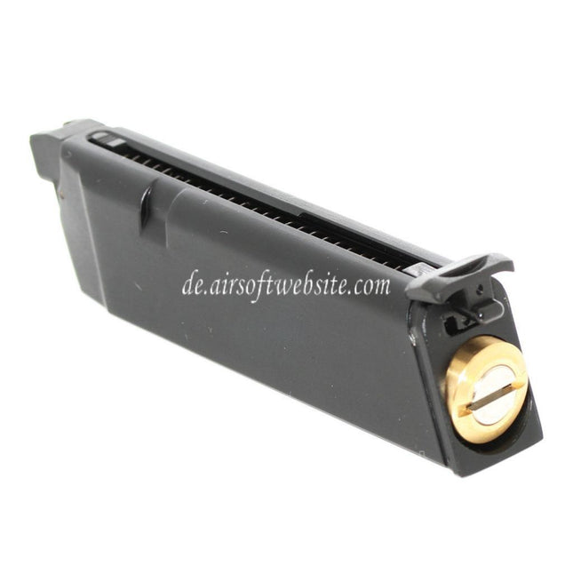 APS 23rd Doppelte Leistung Co2 Magazin Geeignet für G17 G18C ACP601 ACP606 A-CAP Z1-CAP Black Hornet Dragonfly Scorpion SHARK Spyder X1-CAP / Tokyo Marui / WE / Armorer Works GBB Pistolen Airsoft Schwarz