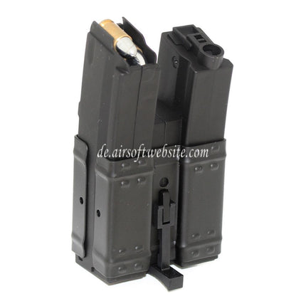 CYMA 250rd Hi-Cap Dual Magazin Geeignet für Classic Army / CYMA / G&P / Golden Eagle / JG / SRC / Tokyo Marui MP5 Serie AEG Gewehre Airsoft Black