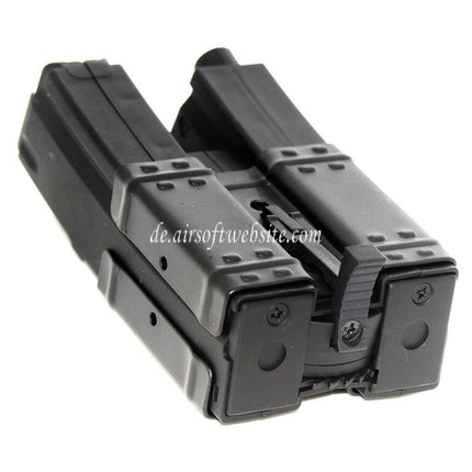 CYMA 250rd Hi-Cap Dual Magazin Geeignet für Classic Army / CYMA / G&P / Golden Eagle / JG / SRC / Tokyo Marui MP5 Serie AEG Gewehre Airsoft Black