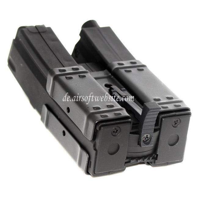 CYMA 250rd Hi-Cap Dual Magazin Geeignet für Classic Army / CYMA / G&P / Golden Eagle / JG / SRC / Tokyo Marui MP5 Serie AEG Gewehre Airsoft Black