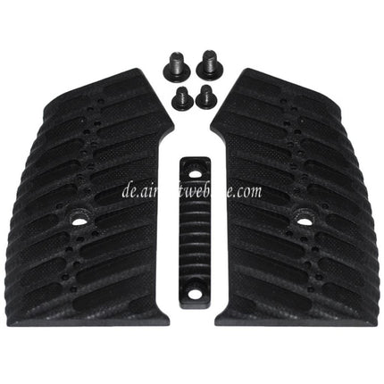5KU Austauschbarer, kompletter modularer Pistolengriffsatz (Edge) geeignet für M4 M16 Serie GBB Gewehre Airsoft Schwarz