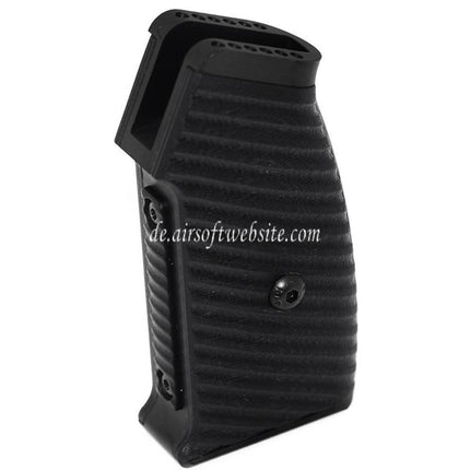 5KU Austauschbarer, kompletter modularer Pistolengriffsatz (Knurly) geeignet für M4 M16 Serie GBB Gewehre Airsoft Schwarz