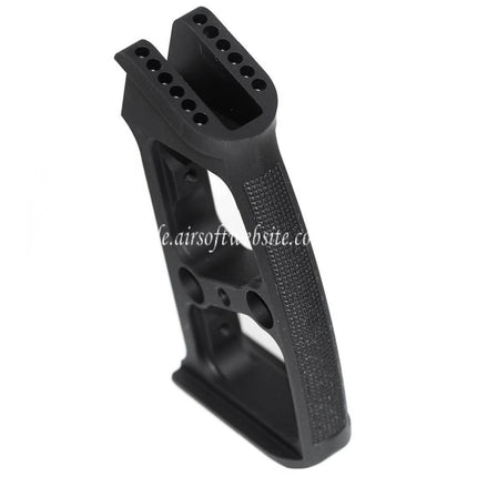 5KU Austauschbarer, kompletter modularer Pistolengriffsatz (Knurly) geeignet für M4 M16 Serie GBB Gewehre Airsoft Schwarz
