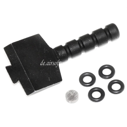 5KU Aluminum Spanngriff Geeignet für Tokyo Marui Hi-Capa GBB Pistolen Airsoft Schwarz