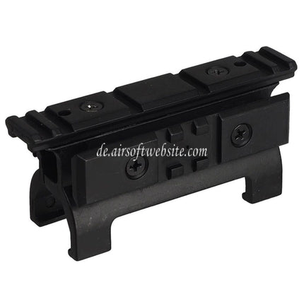 Airsoft Website 20mm Obere und Seitliche Schiene Montagebasis Geeignet für MP5 Serie AEG GBB Gewehre Airsoft Schwarz